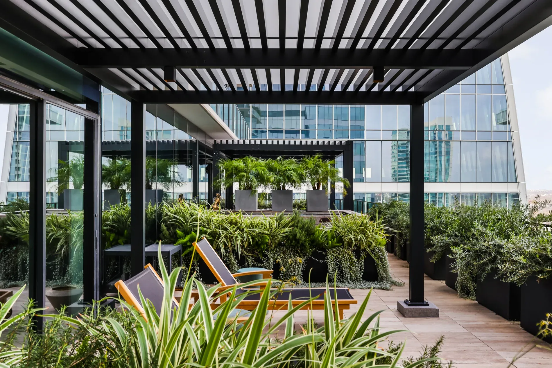 Downtown Condo Balcony Layered & Lush